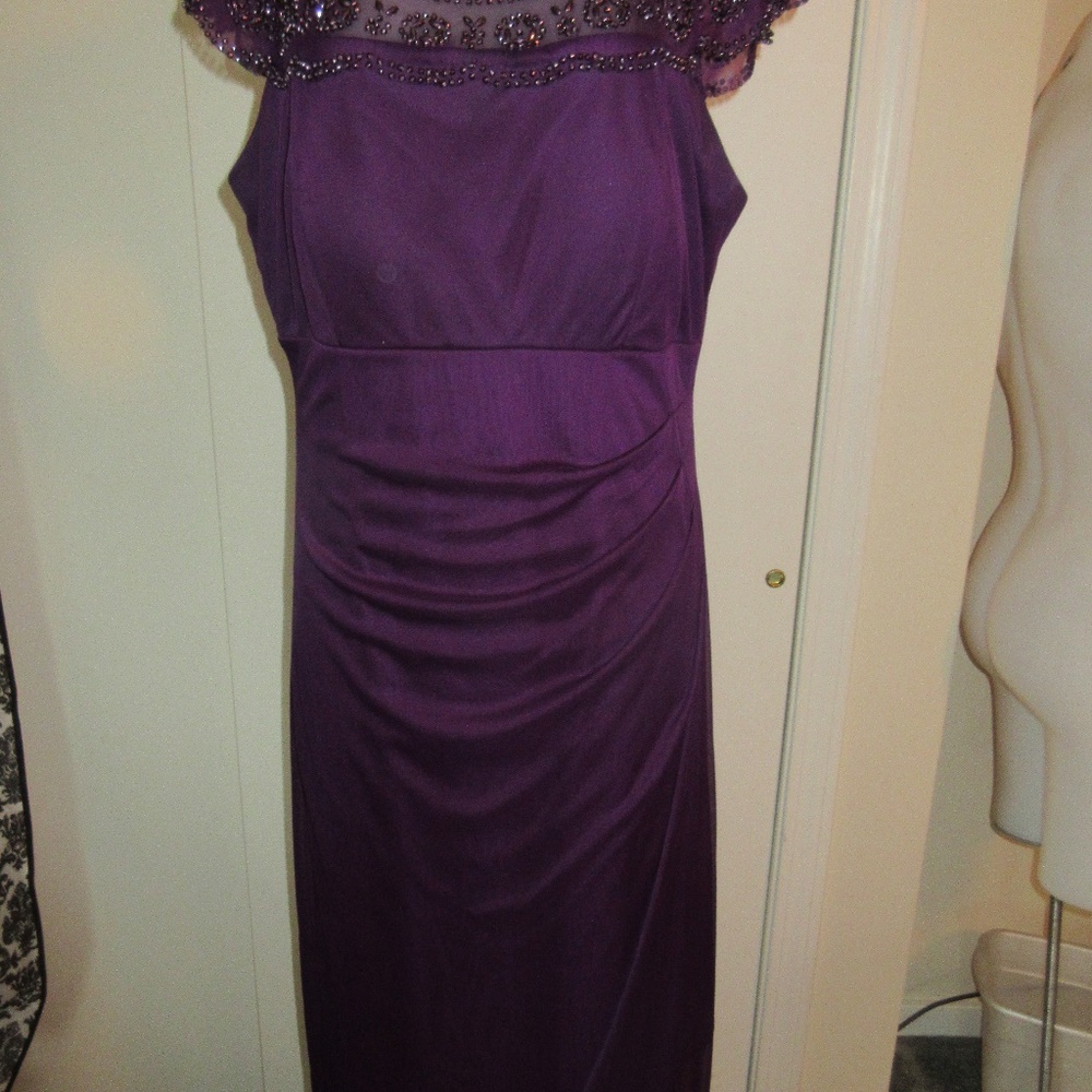 MSK Mother Of The Bride Purple Dress SZ 12